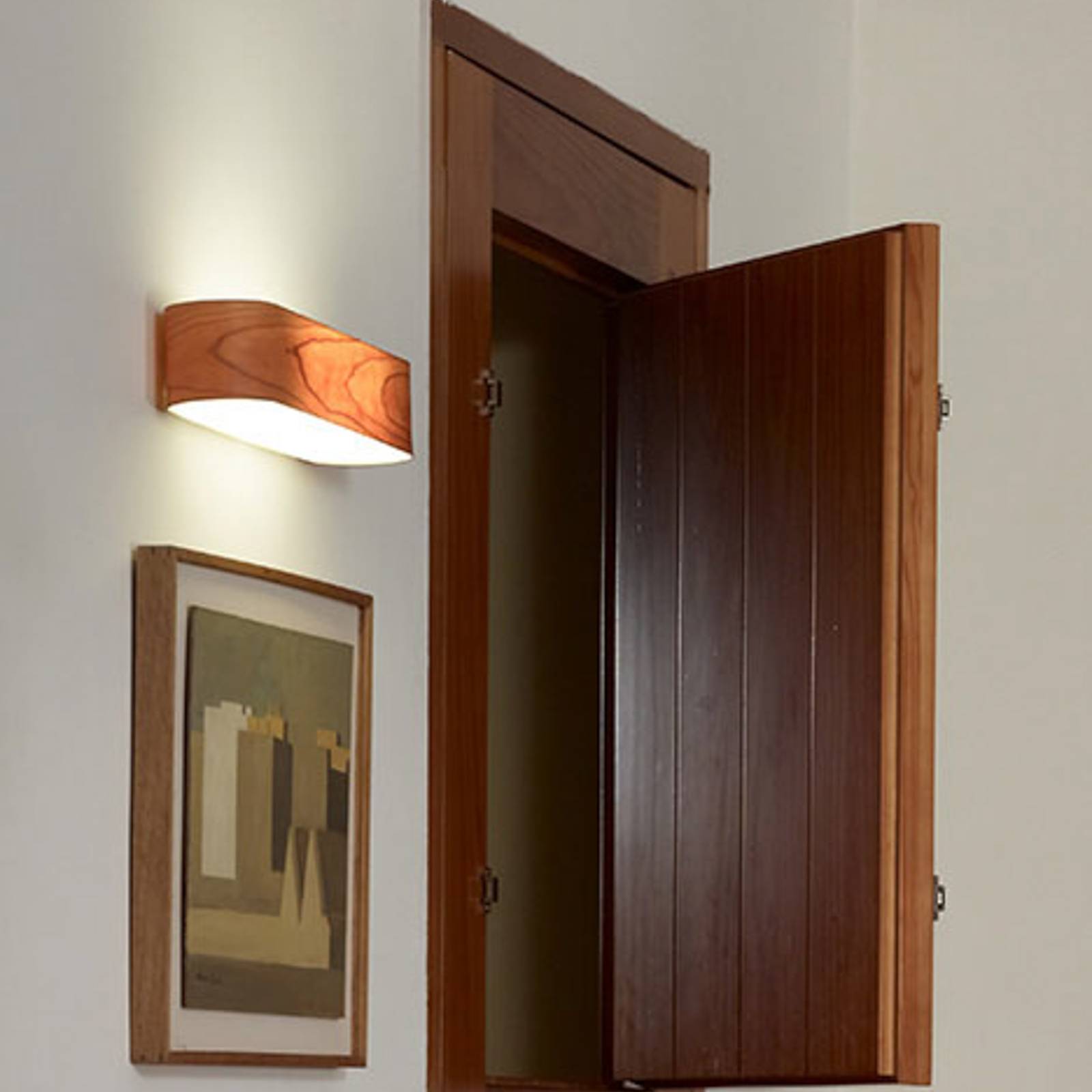 LZF I-Club Small LED-Wandleuchte, kirschbaum LZF I-Club Small LED-Wandleuchte, kirschbaum von LZF LamPS