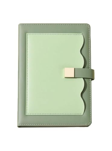 LZJZJE Notizblöcke Notizbuch im A5-Format mit Ledereinband, linierter Notizblock, ideal zum Notieren und Schreiben, 256 Seiten/128 Blatt Notizbuch von LZJZJE