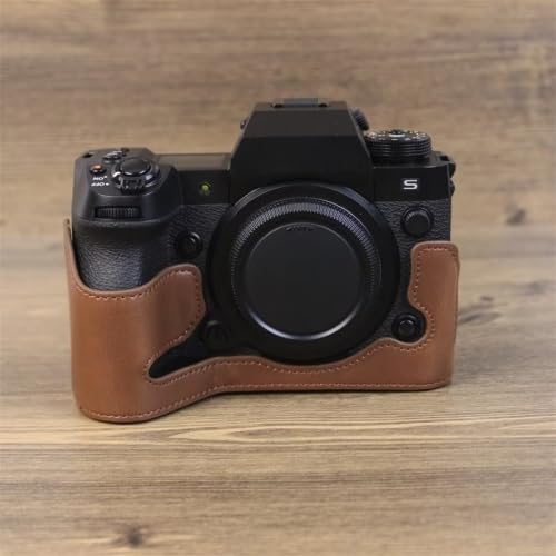 LZOQOWUJ MGJQJ TTWQQ Für Fujifilm XH2S 1/4 Zoll Gewinde PU Leder Kamera Half Case Base(Coffee) von LZOQOWUJ