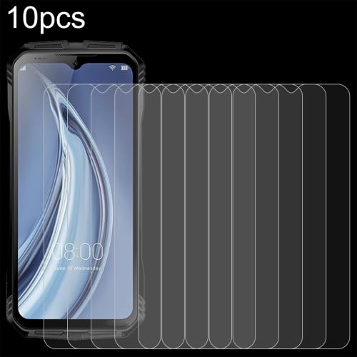 LZOQOWUJ PMBHCL Displayschutzfolie aus gehärtetem Glas für Doogee S100 Pro, 0,26 mm, 9H, 2,5D, RRTWW, 10 Stück von LZOQOWUJ