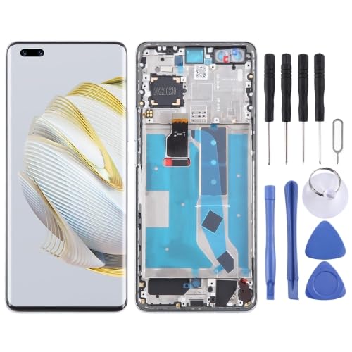 LZOQOWUJ YXNCJP ZDSNAD for Hua wei Nova10 Pro LCD Screen Digitizer Vollversammlung mit Rahmen(Silver) von LZOQOWUJ