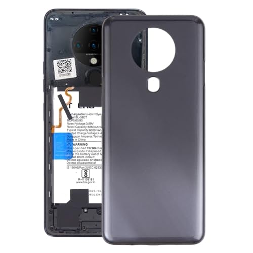 LZOQOWUJ ZYGXJP GCBDH for Te/c/no Spark6 Batterie Zurück Abdeckung(Black) von LZOQOWUJ
