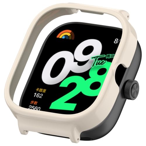 RKJJB GCBDH Schutzhülle for Redmi Watch5 eSIM, hohl, PC, halbe Abdeckung(Vintage White) von LZOQOWUJ