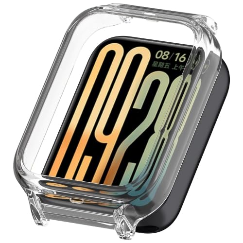 RKJJB GCBDH Schutzhülle for Xiao mi Smart Band 9 Pro, hohl, PC, halbe Abdeckung(Transparent) von LZOQOWUJ