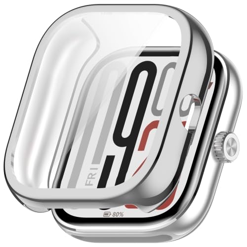 RKJJB GCBDH for Redmi Watch5 eSIM Galvanisierte TPU-Uhrenschutzhülle mit vollständiger Abdeckung(Silver) von LZOQOWUJ