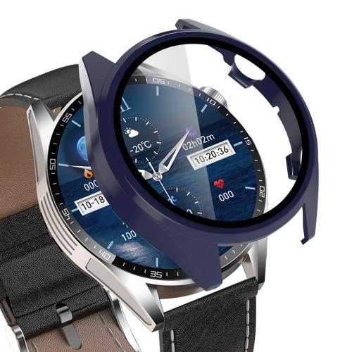 RKJJB JTBJYLM for Ai/go Smart Watch G20 Gehärteter Film Integrierte PC-Uhrenschutzhülle(Ink Blue) von LZOQOWUJ