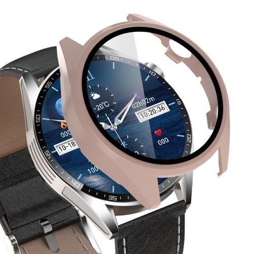 RKJJB JTBJYLM for Ai/go Smart Watch G20 Gehärteter Film Integrierte PC-Uhrenschutzhülle(Rosa) von LZOQOWUJ