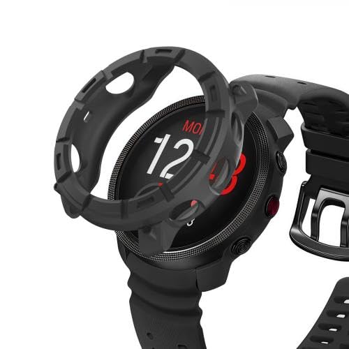 RKJJB JTBJYLM for Po/lar Vantage M3 Halbe Abdeckung Hohle TPU-Rüstung Uhr Schutzhülle(Black) von LZOQOWUJ