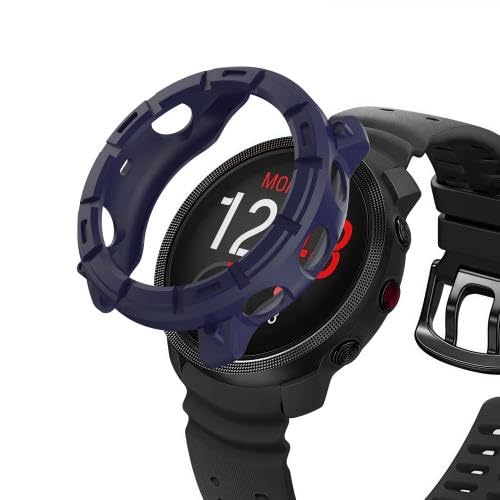 RKJJB JTBJYLM for Po/lar Vantage M3 Halbe Abdeckung Hohle TPU-Rüstung Uhr Schutzhülle(Dark Blue) von LZOQOWUJ
