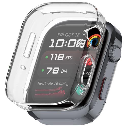 RKJJB LAFGNWD for Hua wei Watch D2, galvanisierte TPU-Uhrenschutzhülle mit vollständiger Abdeckung(Transparent) von LZOQOWUJ