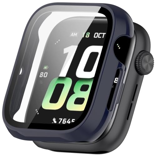 RKJJB ZRWHN Schutzhülle for Honor Watch5, gehärtete Folie, integrierte PC-Uhr(Ink Blue) von LZOQOWUJ