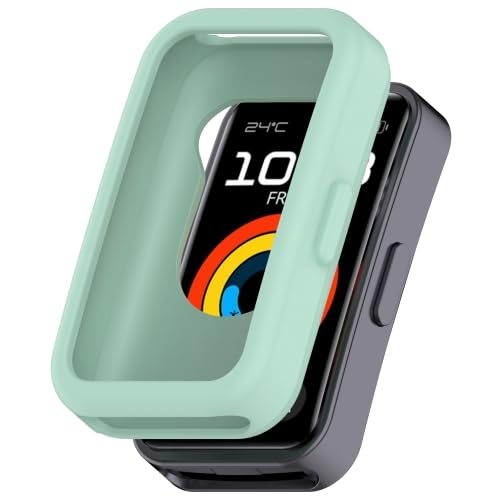 RKJJB ZRWHN Schutzhülle for Hua wei Band9 / Band9 NFC / Band8 / Band8 NFC aus Silikon(Gray Green) von LZOQOWUJ