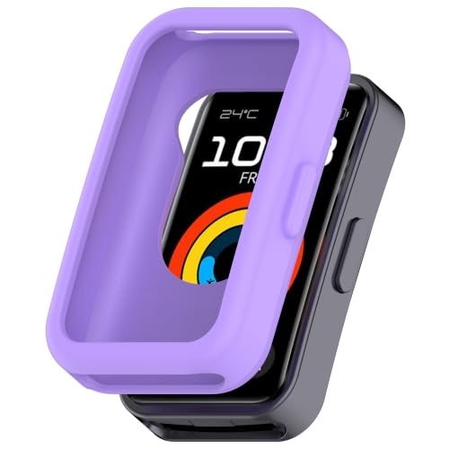 RKJJB ZRWHN Schutzhülle for Hua wei Band9 / Band9 NFC / Band8 / Band8 NFC aus Silikon(Lila) von LZOQOWUJ