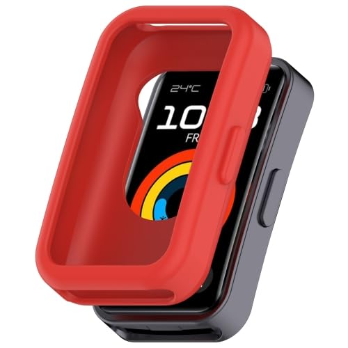 RKJJB ZRWHN Schutzhülle for Hua wei Band9 / Band9 NFC / Band8 / Band8 NFC aus Silikon(Red) von LZOQOWUJ