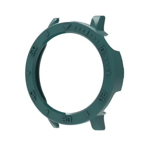 RKJJB ZRWHN for Hua Wei Watch GT5 Pro 42 mm, Halbabdeckung, Hohle PC-Uhrenschutzhülle mit Skala(Dark Green) von LZOQOWUJ