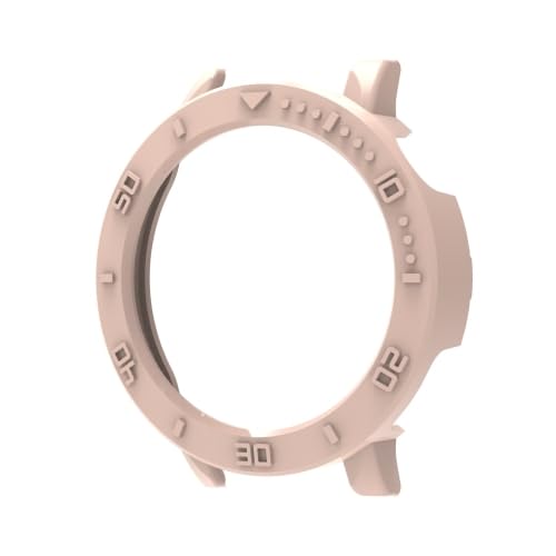 RKJJB ZRWHN for Hua Wei Watch GT5 Pro 42 mm, Halbabdeckung, Hohle PC-Uhrenschutzhülle mit Skala(Rosa) von LZOQOWUJ