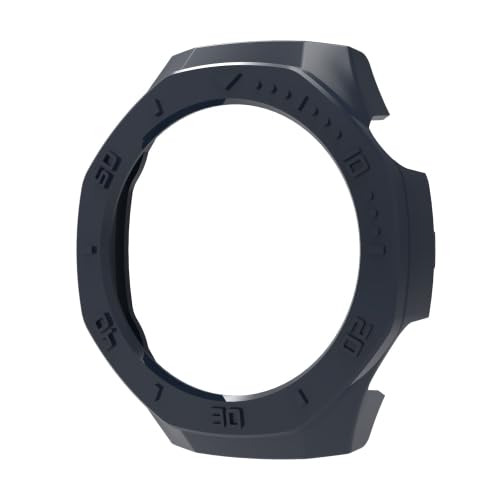 RKJJB ZRWHN for Hua Wei Watch GT5 Pro 46 mm, Halbabdeckung, Hohle PC-Uhrenschutzhülle mit Skala(Midnight Blue) von LZOQOWUJ