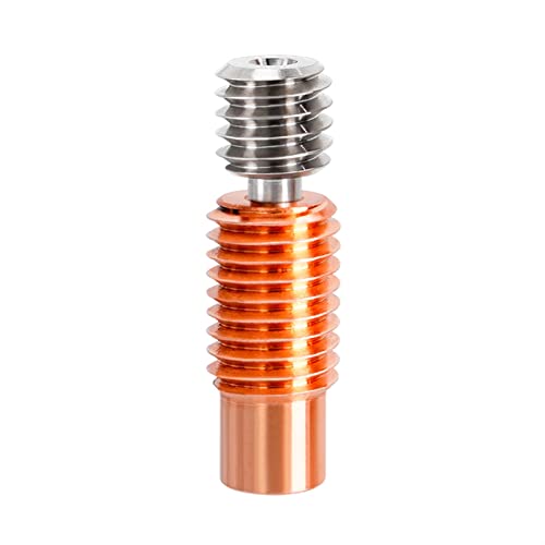2 stücke V6 Hals Wärmebruch BI-Metall M6 m7. Thread for J-Head-Heizungsblock 1.75mm 3D-Druckerteile LZRONG (Farbe : Threaded version) von LZRONG