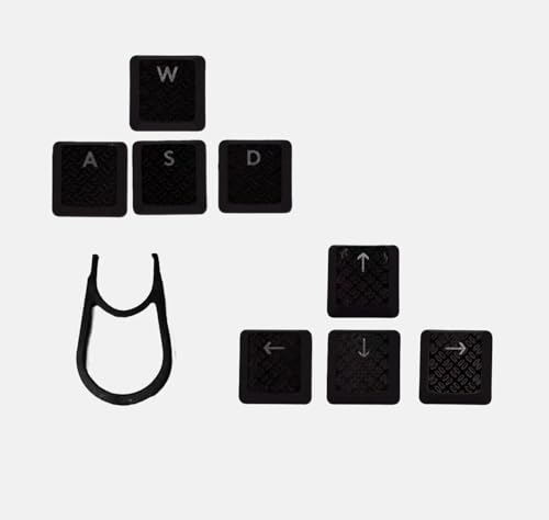 LZYDD Tastenkappe mit Hintergrundbeleuchtung für Logitech G915TKL G915 G913 G815 G813 Tastatur-Tastenkappen, Pfeile W A S D. (8 schwarze Pfeile mit WASD) von LZYDD