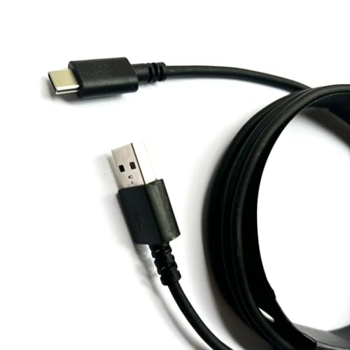 LZYDD USB-Daten-Ladekabel, kompatibel mit HyperX Cloud II Wireless -Gaming-Headset/HyperX Cloud Alpha/HyperX Cloud III Headset/HyperX QuadCast S RGB-Mikrofon (USB-Typ-C-Kabel), Schwarz von LZYDD
