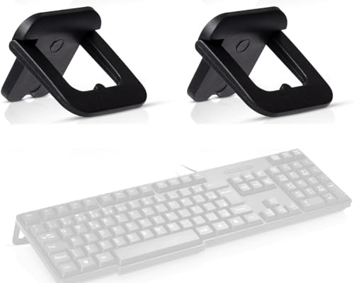 Mini Universal Tastatur und Laptop Ständer mit 2 einstellbaren Winkeln für Logitech K120 G910 G810 G610 G PRO Tastatur (Universal Keyboard Stand Standfüße Beine) von LZYDD