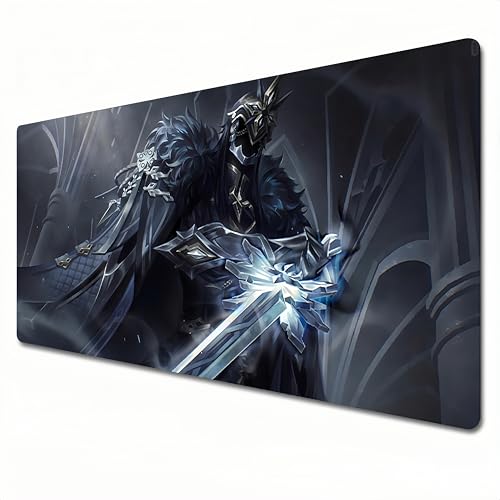 Capitano XXL Mauspad, Grau, Gaming-Mauspad, 90 x 40 cm, Schreibtischunterlage, Wasserfest, Rutschfest von LZYMX