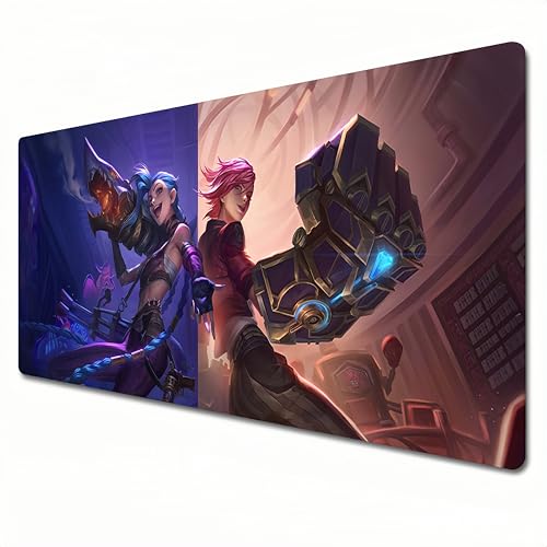 LZYMX Arcane League of Legends Mauspad, Anime-Mauspad, Größe XL, 800 x 300 cm, Schreibtischunterlage groß, wasserdicht, rutschfest, Größe XL LZYMX Arcane League of Legends Mauspad, Anime-Mauspad, Größe XL, 800 x 300 cm, Schreibtischunterlage groß, wasserdicht, rutschfest, Größe XL von LZYMX