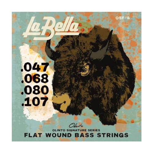 0SF-4 Olinto Signature Flat Wound Bass Saiten 47-107 von La Bella