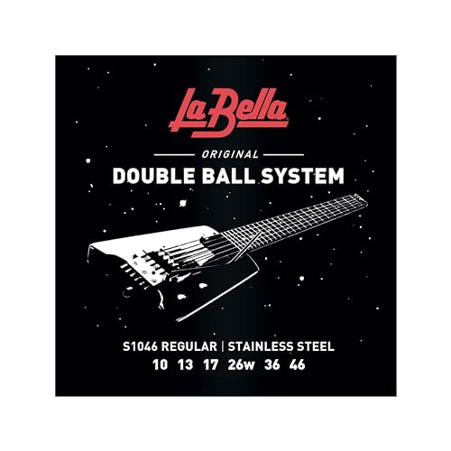 La Bella™ Strings »S1046 DOUBLE BALL ELECTRIC GUITAR STRINGS« Saiten für E-Gitarre - Stainless Steel - Regular: 010-046 Double Ball System von La Bella