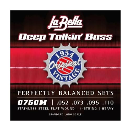 La Bella 760M Flat Wound Bass Strings Set 52/110 von La Bella