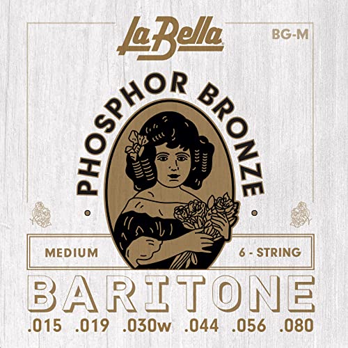 La Bella BG-M Acoustic BARITONE Phosphor Bronze, medium von La Bella