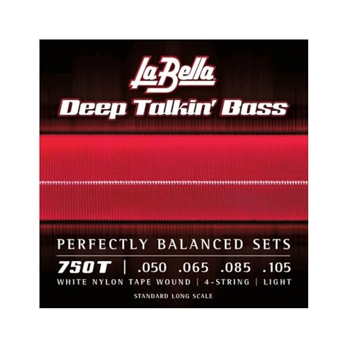 La Bella Bass 750T White Nylon 050/105 von La Bella