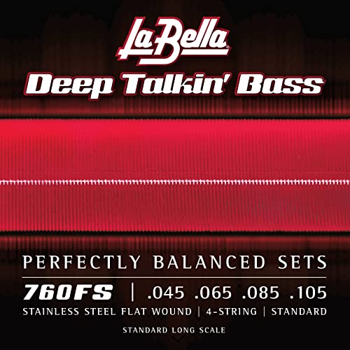 La Bella Strings »DEEP TALKIN' BASS FLATS - 760FS-TB « Saiten für E-Bass - Stainless Steel Flatwound - Standard: 045-105 von La Bella