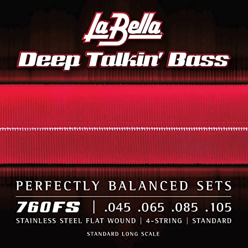 La Bella Strings »DEEP TALKIN' BASS FLATS - 760FS - ELECTRIC BASS« Saiten für E-Bass - Stainless Steel Flatwound - Standard: 045-105 La Bella Strings »DEEP TALKIN' BASS FLATS - 760FS - ELECTRIC BASS« Saiten für E-Bass - Stainless Steel Flatwound - Standard: 045-105 von La Bella