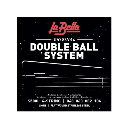 La Bella Strings »DOUBLE BALL SYSTEM - S500L FLATWOUND - E-BASS« Saiten für E-Bass - Stainless Steel - Light: 043-104 La Bella Strings »DOUBLE BALL SYSTEM - S500L FLATWOUND - E-BASS« Saiten für E-Bass - Stainless Steel - Light: 043-104 von La Bella