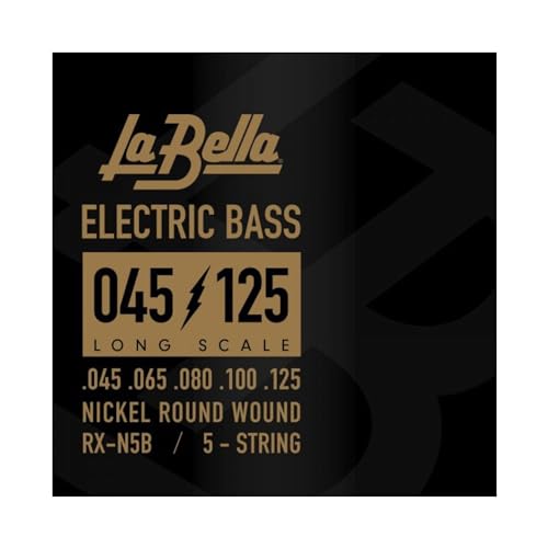 La Bella Strings »RX SERIES NICKEL PLATED - RX-N5B - 5-STRING E-BASS« Saiten 5-String für E-Bass - Nickel Plated Steel - 045-125 von La Bella