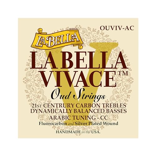 La Bella Strings »VIVACE OUD - OUVIV-AC - ARABIC TUNING« Saiten für Oud - Fluorocarbon/Silver-Plated Wound - 11-Saitiges Set von La Bella