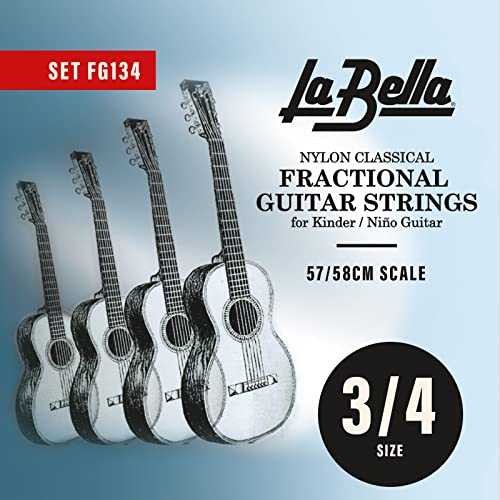 Labella FG178 Gitarrensaiten für Konzertgitarren,57/58 cm 3/4 von La Bella