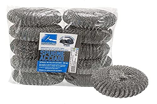 Die briantina spu03569 a Schwamm Stahl, 80 gr, 10 Stück Die briantina spu03569 a Schwamm Stahl, 80 gr, 10 Stück von La Briantina