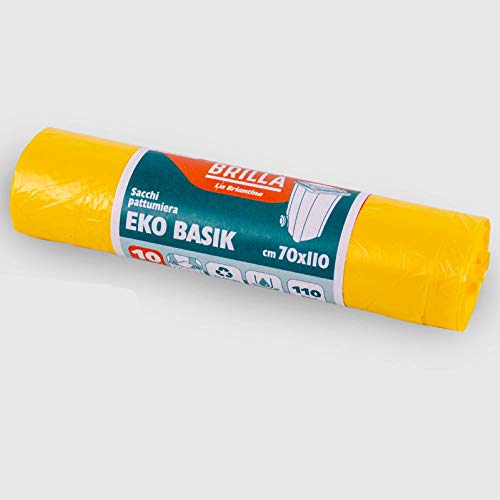La Briantina Eko Basik SAC06732A Gelb, 70 x 110 cm, Fassungsvermögen 110 Liter, 10 Säcke La Briantina Eko Basik SAC06732A Gelb, 70 x 110 cm, Fassungsvermögen 110 Liter, 10 Säcke von La Briantina