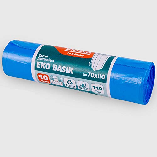 La Briantina Eko Basik SAC06733A Azurblau, 70 x 110 cm, Fassungsvermögen 110 Liter, 10 Säcke La Briantina Eko Basik SAC06733A Azurblau, 70 x 110 cm, Fassungsvermögen 110 Liter, 10 Säcke von La Briantina
