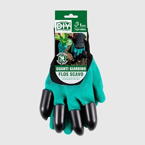 La Briantina Flos Gartenhandschuhe mit Kunststoffkrallen zum Entwirren, Einheitsgröße La Briantina Flos Gartenhandschuhe mit Kunststoffkrallen zum Entwirren, Einheitsgröße von La Briantina