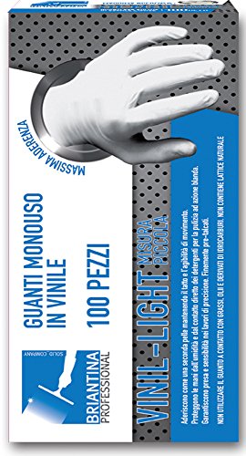 La Briantina Vinyl-Light Einweg-Handschuhe, 100 Stück, Größe M 7-7 ½, gepudert La Briantina Vinyl-Light Einweg-Handschuhe, 100 Stück, Größe M 7-7 ½, gepudert von La Briantina