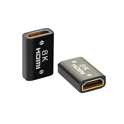 La Brodée HDMI-Koppler 8K HDMI Extender, Buchse auf Buchse, HDMI-Stecker, unterstützt Ethernet, HDMI-Adapter, Hochgeschwindigkeits-Stecker, kompatibel mit DVD, Blu-ray, TV.. von La Brodée