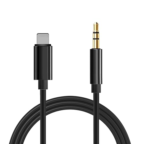 Auto Aux Kabel für iPhone 3.5mm Klinke Premium HiFi Audio Cable für Auto/Kopfhörer/Heim-Stereo/Lautsprecher, iPhone 3,5 mm Aux-Kabel, kompatibel mit iPad/iPod/iPhone 11/12/13/14/Pro/Xs/XR/X/8 Auto Aux Kabel für iPhone 3.5mm Klinke Premium HiFi Audio Cable für Auto/Kopfhörer/Heim-Stereo/Lautsprecher, iPhone 3,5 mm Aux-Kabel, kompatibel mit iPad/iPod/iPhone 11/12/13/14/Pro/Xs/XR/X/8 von La Brodée