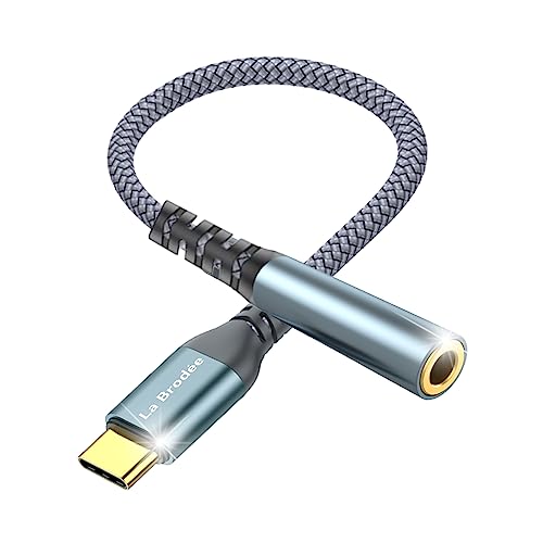 USB C auf 3.5mm Klinkenstecker, Typ C auf 3,5mm Kopfhörer aux Digital Audio USBC Klinke, AUX auf USB-C Kopfhörer Adapter für Samsung Galaxy Pixel, iPad Pro, Huawei, Xiaomi und Weitere Typ-C-Geräte USB C auf 3.5mm Klinkenstecker, Typ C auf 3,5mm Kopfhörer aux Digital Audio USBC Klinke, AUX auf USB-C Kopfhörer Adapter für Samsung Galaxy Pixel, iPad Pro, Huawei, Xiaomi und Weitere Typ-C-Geräte von La Brodée