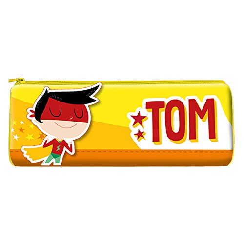 Die carterie 76008223 Federmäppchen Benutzerdefinierte Tom Team Kids Super Helden von La Carterie