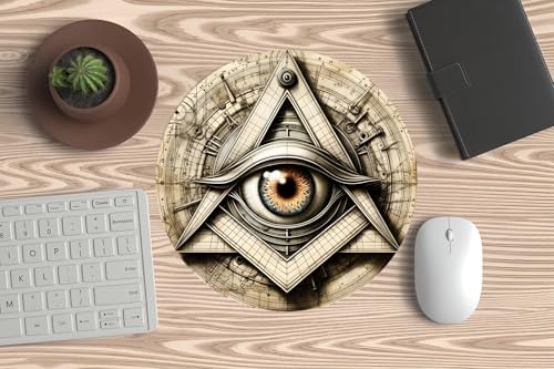 Mauspad für Maus, PC oder Laptop – das Allsehende Auge. Ein panoptisches und allgegenwärtiges Geschenk für alle, die verstehen. von La Huella