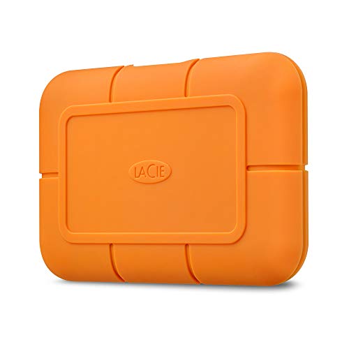 LaCie Rugged SSD USB-C, externe SSD 4TB, 2.5 Zoll, USB-C, PC & Mac, inkl. USB-C w/o USB-A Kabel, inkl. 3 Jahre Rescue Service, Modellnr.: STHR4000800 von LaCie