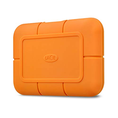 LaCie Rugged SSD externe SSD 2TB, 2.5", PC Mac iPad & iPhone, USB-C w/o USB-A Kabel, inkl. Data Rescue Service (STHR2000800) von LaCie